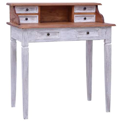 Writing Desk with Drawers 90x50x101 cm Solid Reclaimed Wood