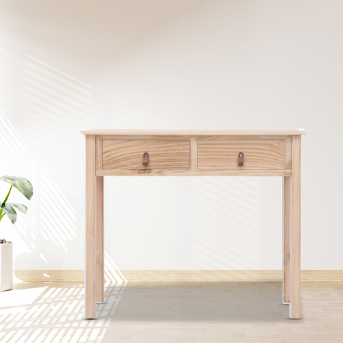 Console Table Natural 90x30x77 cm Wood