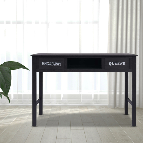 Console Table Black 110x45x76 cm Wood