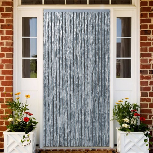 Insect Curtain White and Grey 90x220 cm Chenille