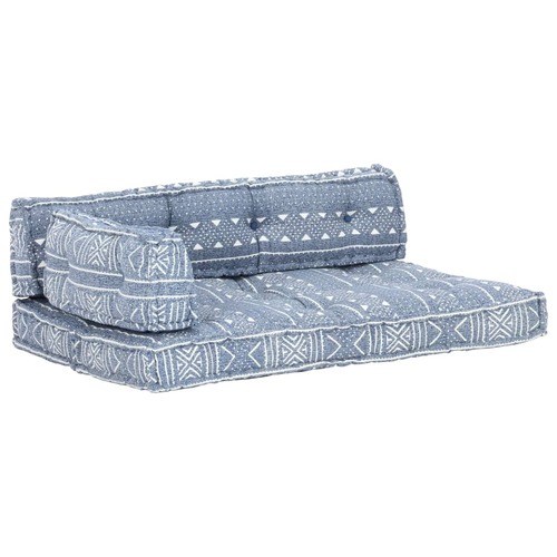 Pallet Sofa Cushion Indigo Fabric Patchwork