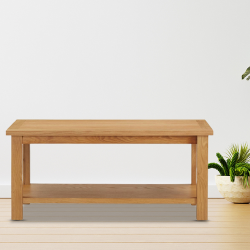 Coffee Table 90x45x40 cm Solid Oak Wood