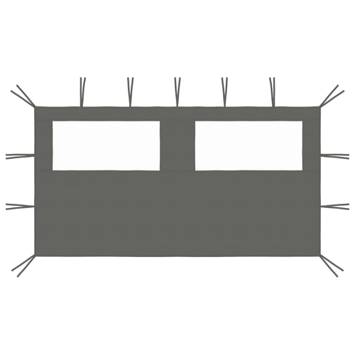 Gazebo Sidewall with Windows 4x2 m Anthracite