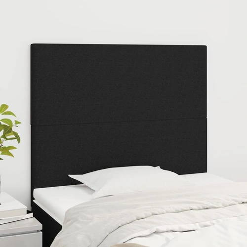 Headboards 2 pcs Black 100 cm Fabric