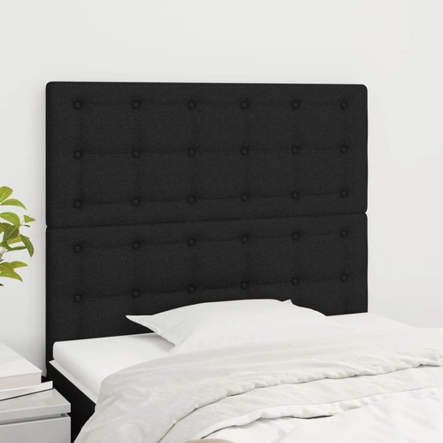Headboards 2 pcs Black 100 cm Fabric