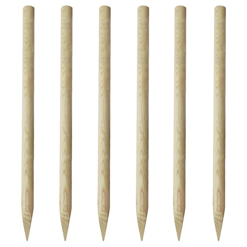 Fence Posts 6 pcs Wood 170 cm