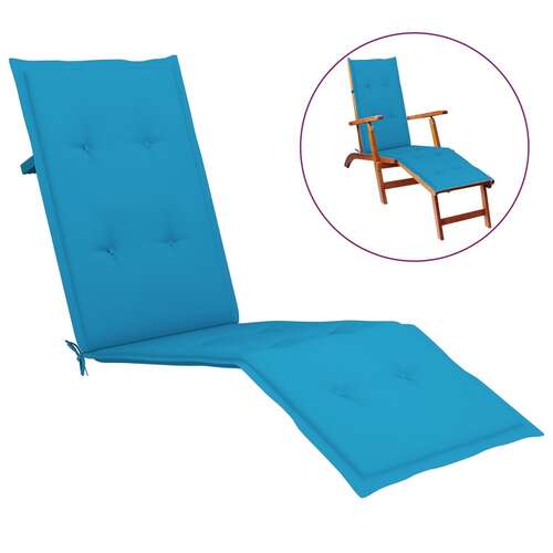 Deck Chair Cushion Blue (75+105)x50x3 cm