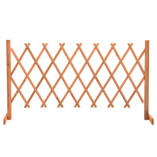 Garden Trellis Fence Orange 150x80 cm Solid Firwood