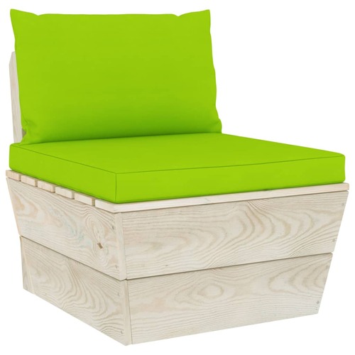 Pallet Sofa Cushions 2 pcs Bright Green Fabric