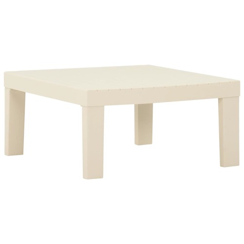 Garden Lounge Table Plastic White