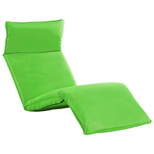 Foldable Sunlounger Oxford Fabric Green