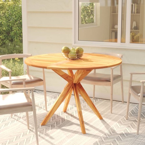 Garden Table 110x110x75 cm Solid Wood Acacia