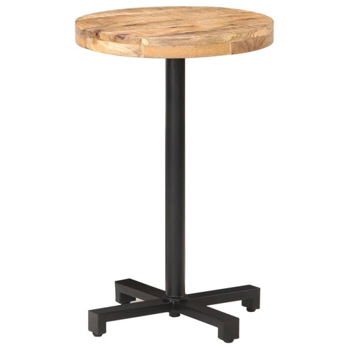 Bistro Table Round Ø50x75 cm Rough Mango Wood