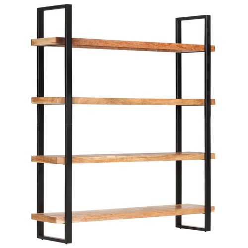 4-Tier Bookcase 160x40x180 cm Solid Acacia Wood