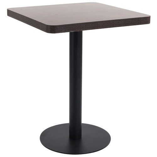 Bistro Table Dark Brown 60x60 cm MDF