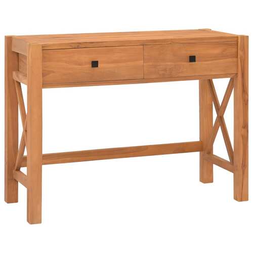 Desk with 2 Drawers 100x40x75 cm Recycled Teak Wood