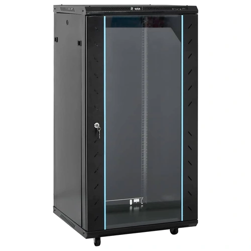 22U Network Cabinet 19" IP20 Black 60x60x120 cm