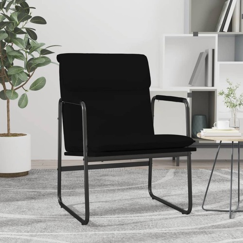 Lounge Chair Black 55x64x80 cm Faux Leather