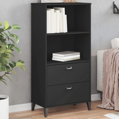 Bookcase VIKEN Black 60x35x123 cm Engineered Wood