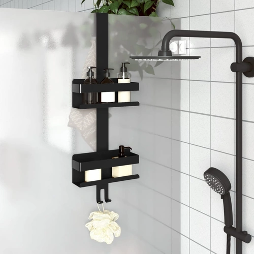 Hanging Shower Caddy Matt Black Brushed 304 Stainless Steel