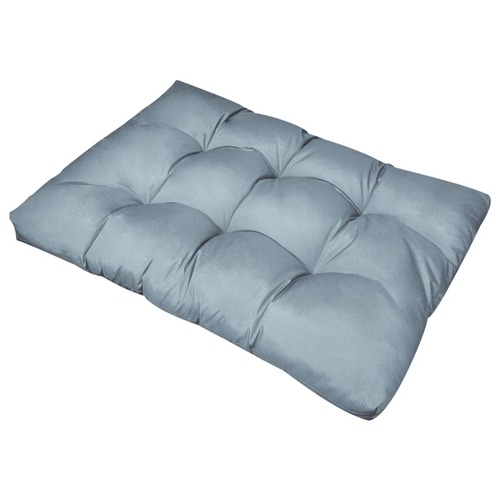 Grey Upholstered Seat Cushion 120 x 80 x 10 cm