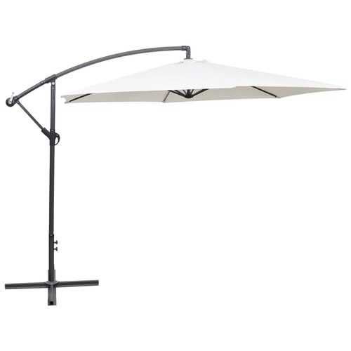 Cantilever Umbrella 3 m Sand White