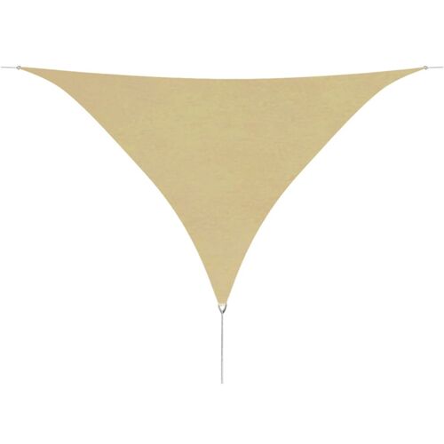 Sunshade Sail Oxford Fabric Triangular 5x5x5 m Beige