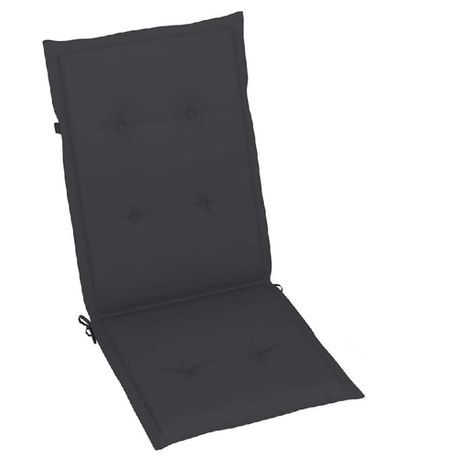 43178 Garden Chair Cushions 4 pcs Anthracite 120x50x4 cm