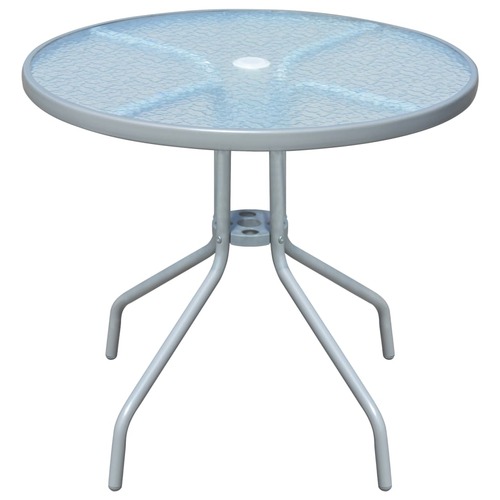 Bistro Table Grey 80x71 cm Steel