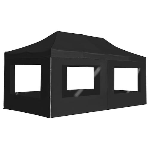 Professional Folding Party Tent with Walls Aluminium 6x3 m Anthracite