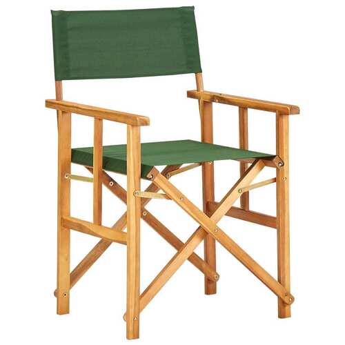 Director's Chair Solid Acacia Wood Green