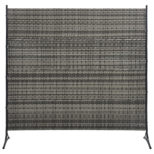 Room Divider Poly Rattan Anthracite 175x180 cm