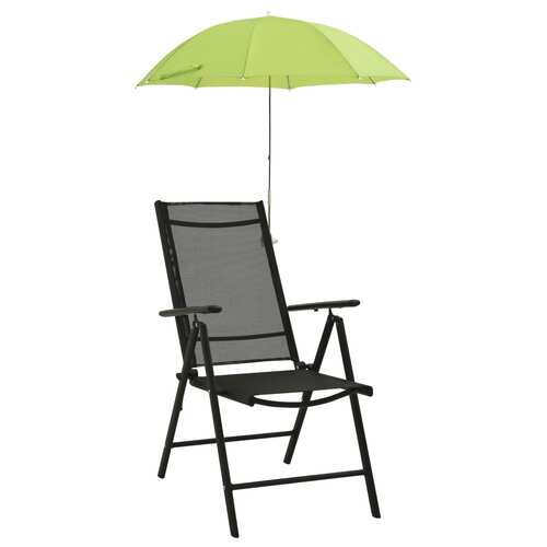 Camping Chair Parasols 2 pcs Green 105 cm