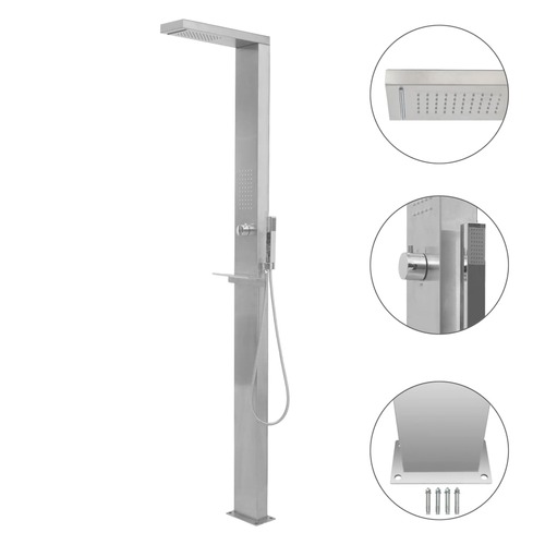 Outdoor Shower Stainless Steel Square