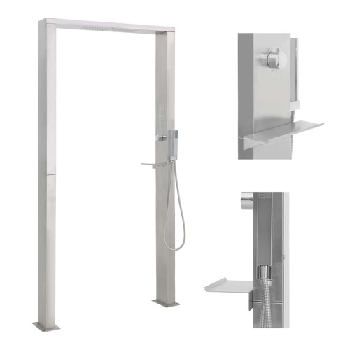 Outdoor Shower Stainless Steel Double Jets