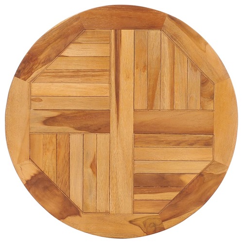 Rotating Table Disk Solid Teak Wood