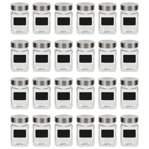 Storage Jars with Sticker 24 pcs 300 ml