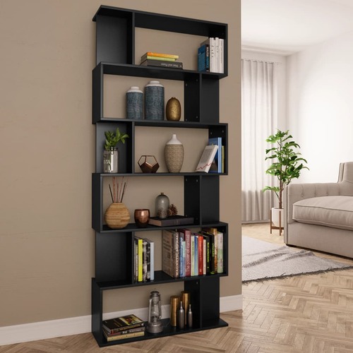 Book Cabinet/Room Divider Black 80x24x192 cm Chipboard