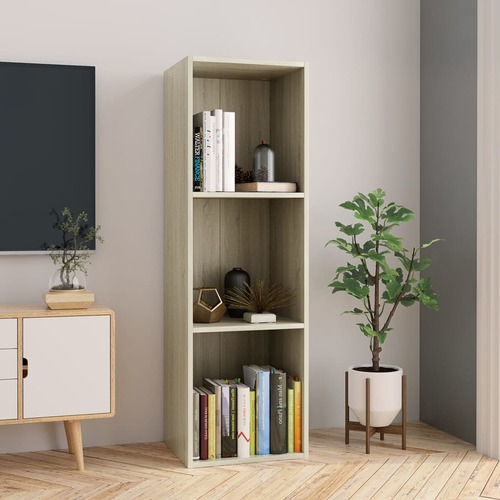 Book Cabinet/TV Cabinet Sonoma Oak 36x30x114 cm Chipboard