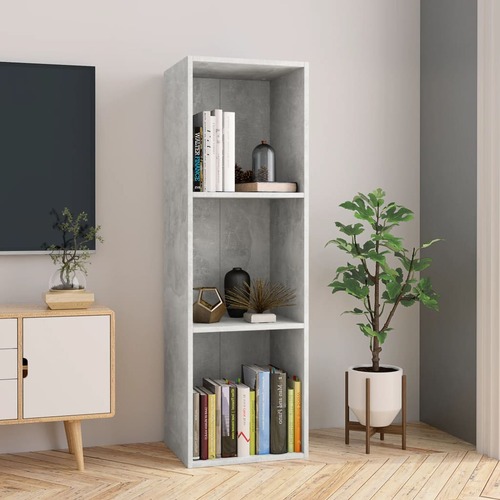 Book Cabinet/TV Cabinet Concrete Grey 36x30x114 cm Chipboard