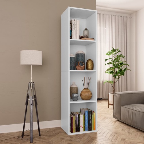 Book Cabinet/TV Cabinet White 36x30x143 cm Chipboard