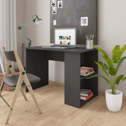 Desk Grey 110x60x73 cm Chipboard