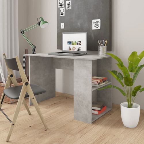 Desk Concrete Grey 110x60x73 cm Chipboard