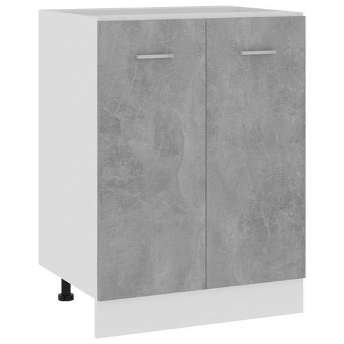 Bottom Cabinet Concrete Grey 60x46x81.5 cm Chipboard
