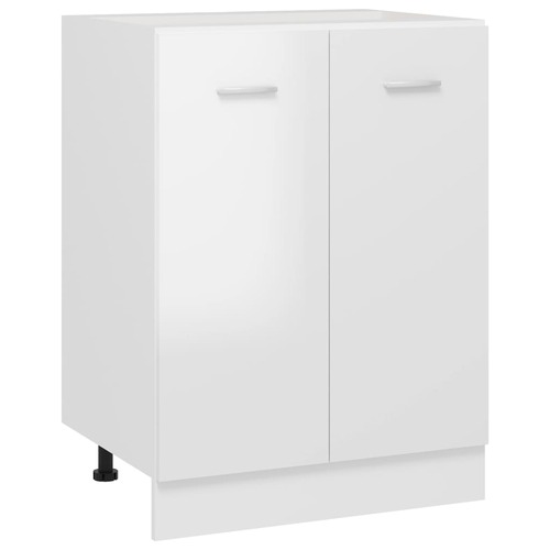 Bottom Cabinet High Gloss White 60x46x81.5 cm Chipboard