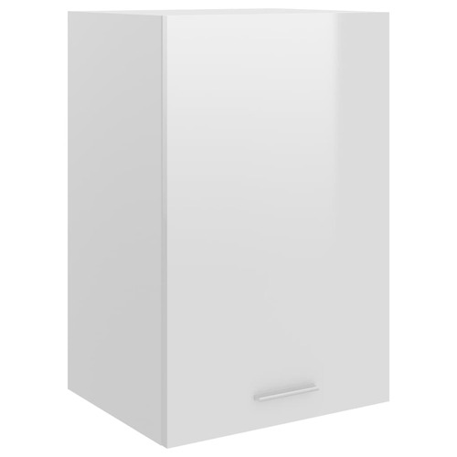 Hanging Cabinet High Gloss White 39.5x31x60 cm Chipboard