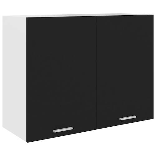 Hanging Cabinet Black 80x31x60 cm Chipboard