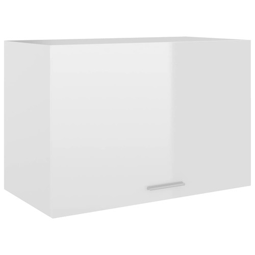 Hanging Cabinet High Gloss White 60x31x40 cm Chipboard
