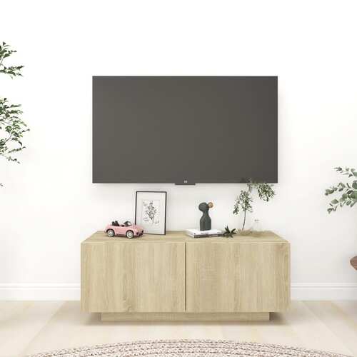 TV Cabinet Sonoma Oak 100x35x40 cm Chipboard