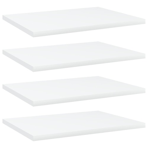 Bookshelf Boards 4 pcs White 40x30x1.5 cm Chipboard
